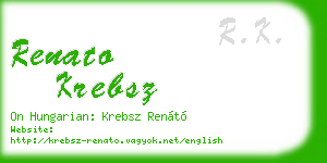 renato krebsz business card